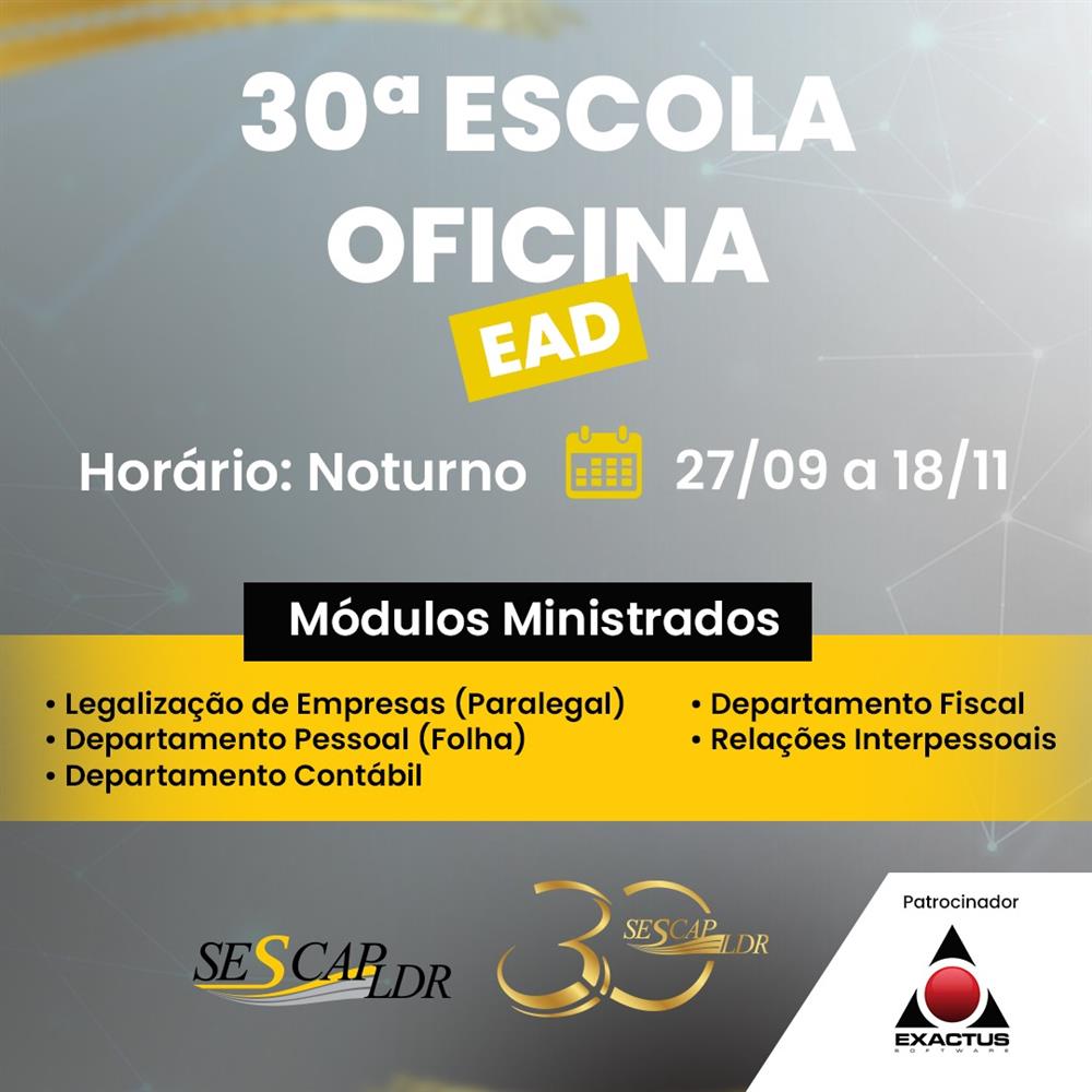 EAD - 30º ESCOLA OFICINA 